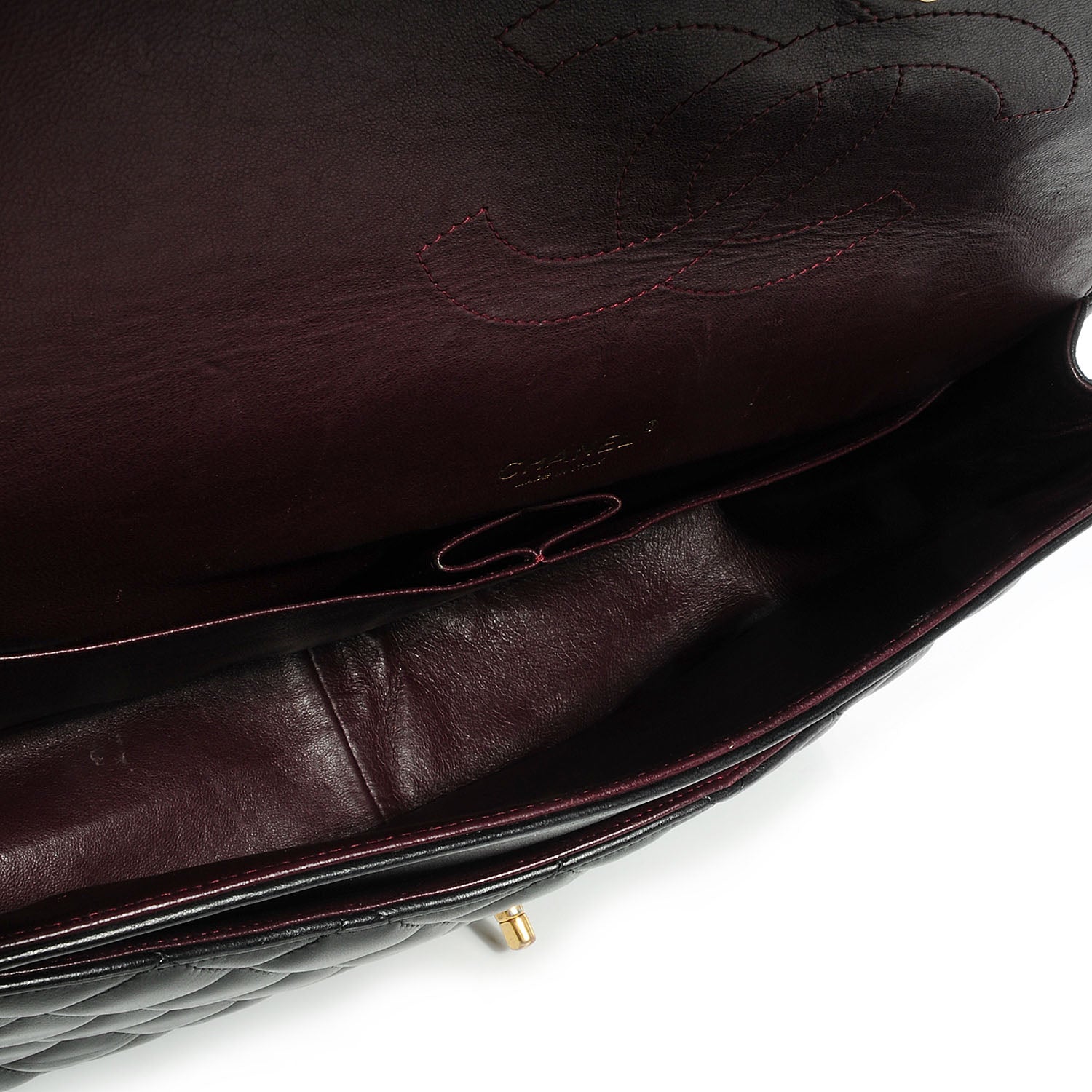 Chanel Lambskin Quilted Maxi Double Flap Black 5 of 8