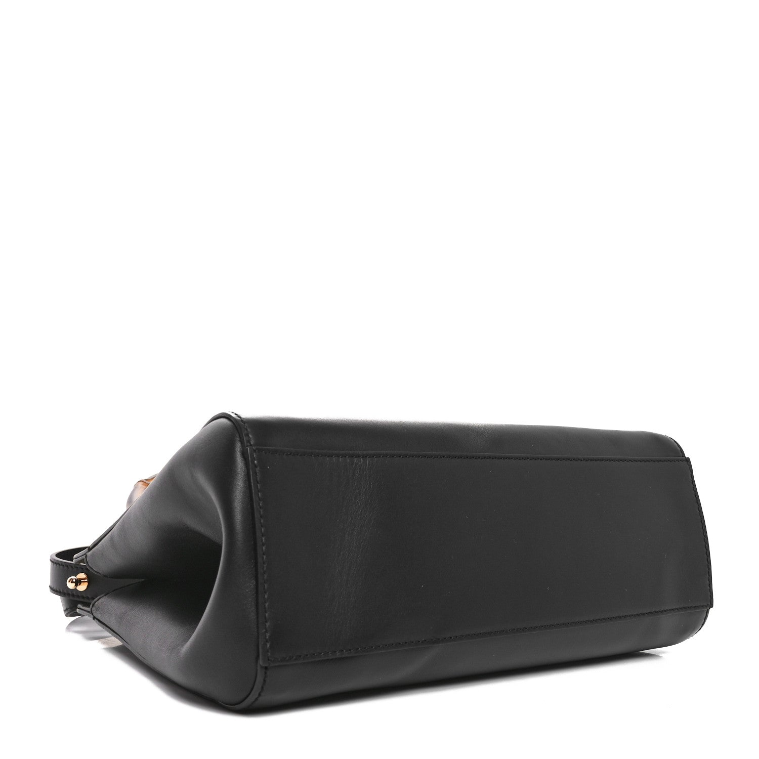 Gucci Nappa Bamboo Small Nymphaea Top Handle Bag Black 4 of 10