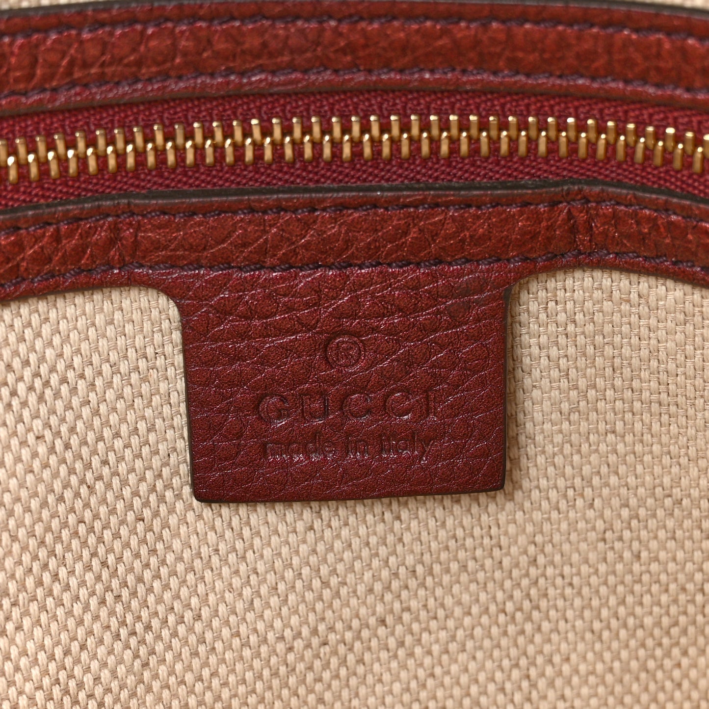 Metallic Cellarius Calfskin Medium Soho Bowler Classic Burgundy