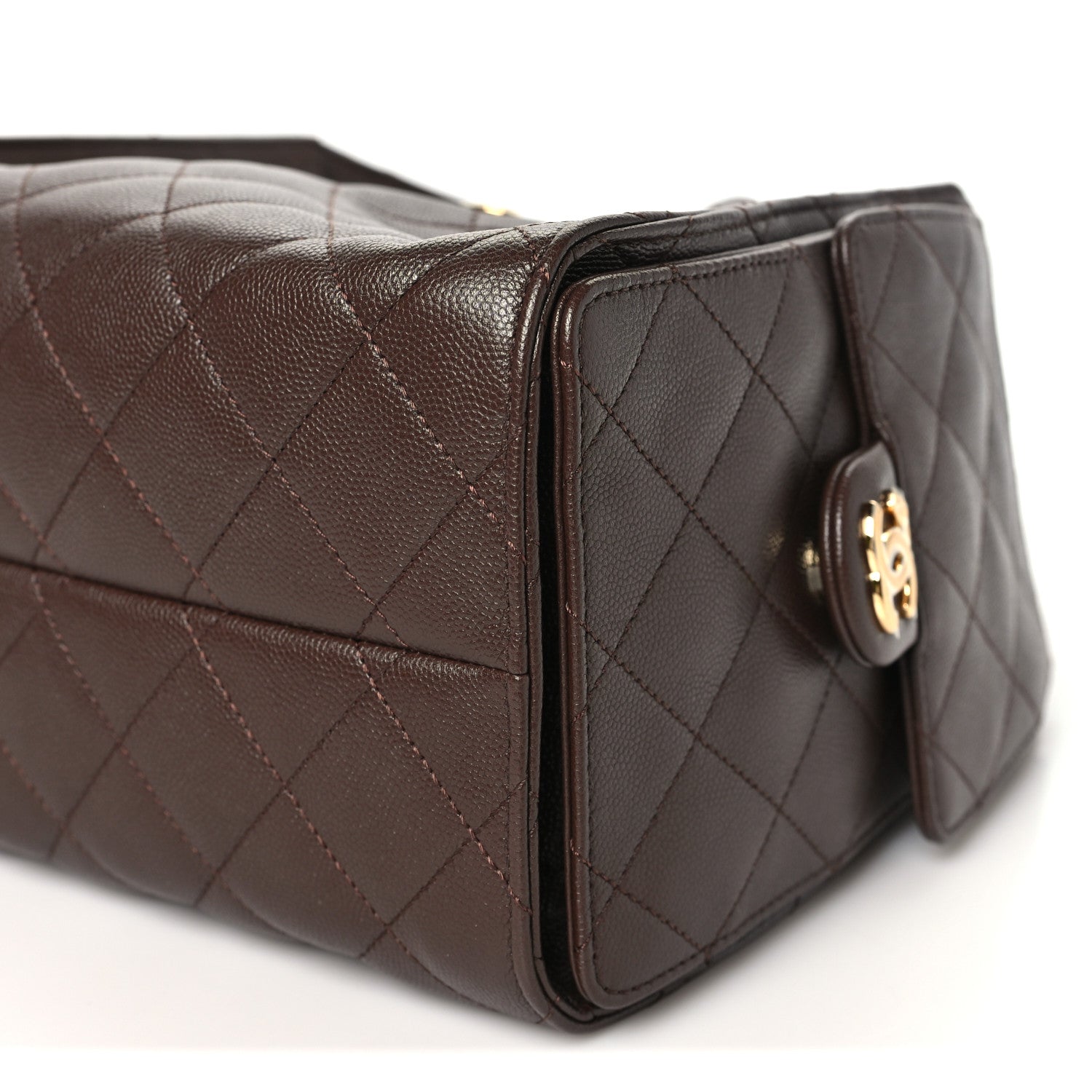 Chanel Caviar Quilted Small Chanel 25 Handbag Dark Brown 10 of 11