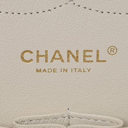 Chanel Caviar Quilted Jumbo Double Flap White 8 of 11