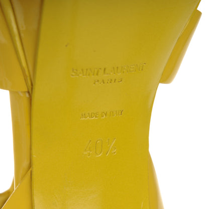 Saint Laurent Vitello Vernice Tribute 75 Platform Sandals 40.5 Citron 6 of 9