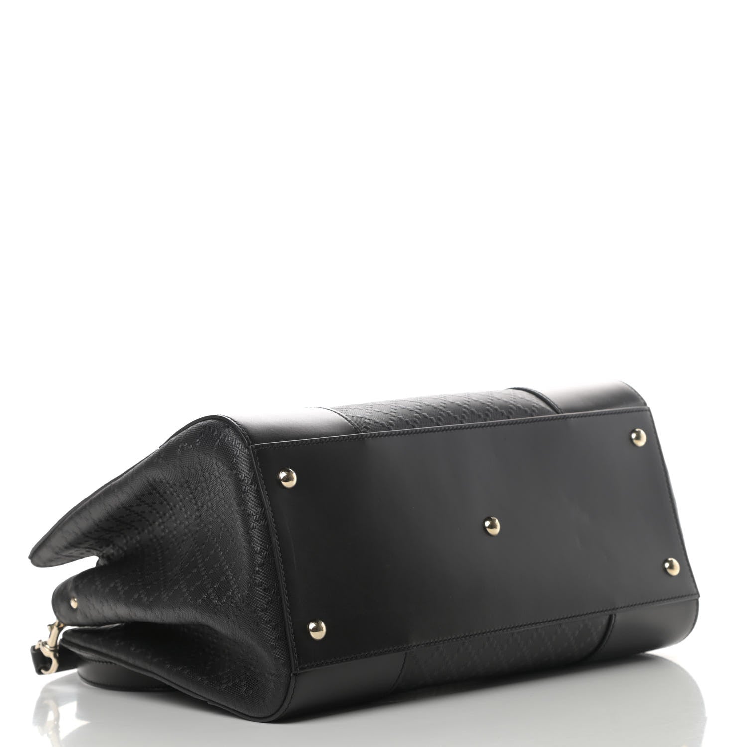 Gucci Hilary Lux Bright Diamante Medium Top Handle Bag Black 3 of 5