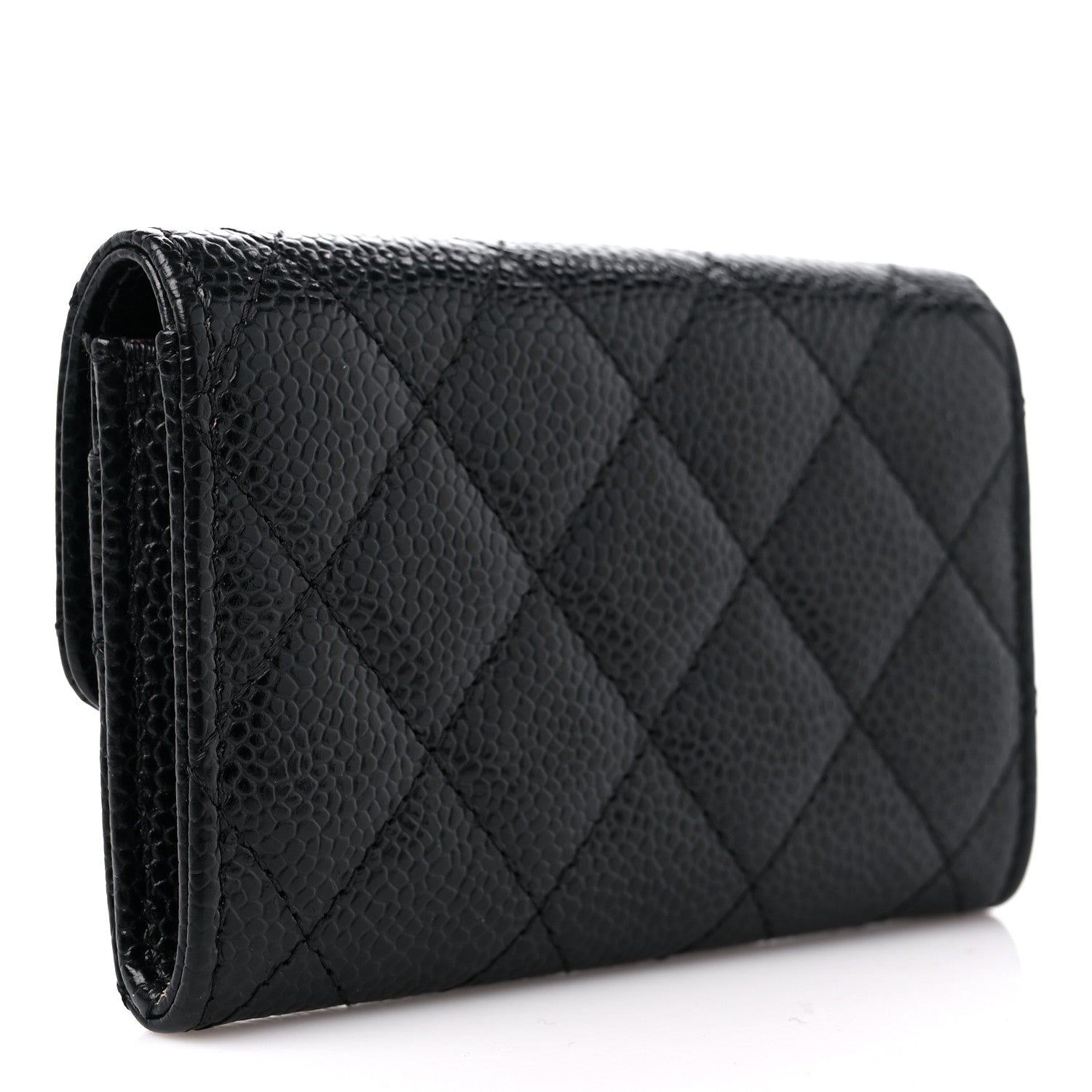 Chanel Caviar Quilted Flap Card Holder Black 3 of 10
