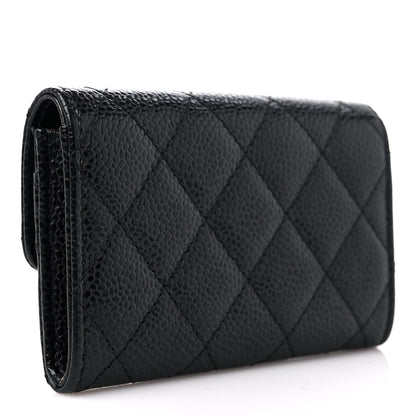 Chanel Caviar Quilted Flap Card Holder Black 3 of 10
