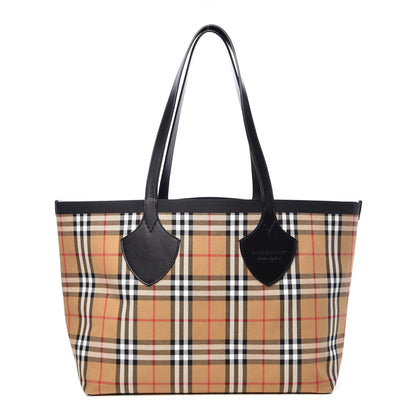Burberry Vintage Check Medium The Giant Reversible Tote Antique Yellow Bright Red 1 of 17