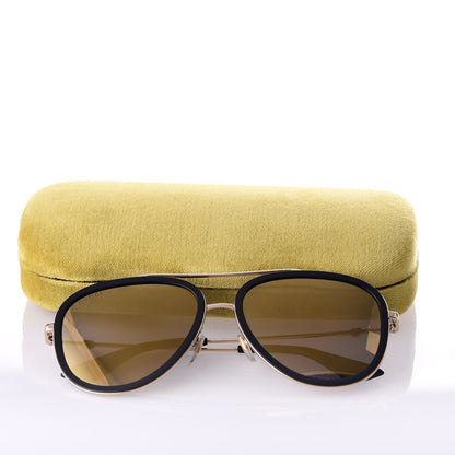 Gucci Web Aviator Sunglasses GG0062S Black 8 of 8
