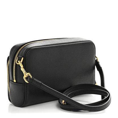 Christian Dior Grained Calfskin Caro Double Pouch Black 3 of 11