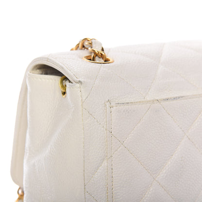 Chanel Caviar Quilted Small Flap White 13 of 15