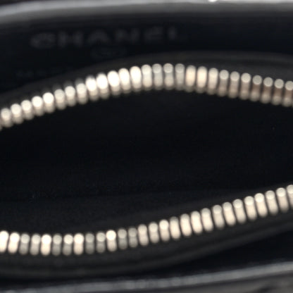 Chanel Caviar Quilted Mini Phone Holder Clutch With Chain Black 5 of 10