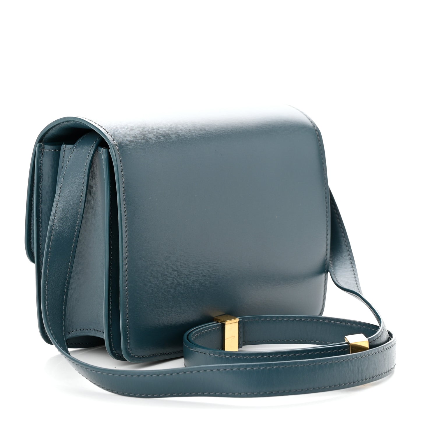 Box Calfskin Small Classic Box Flap Bag Petrol