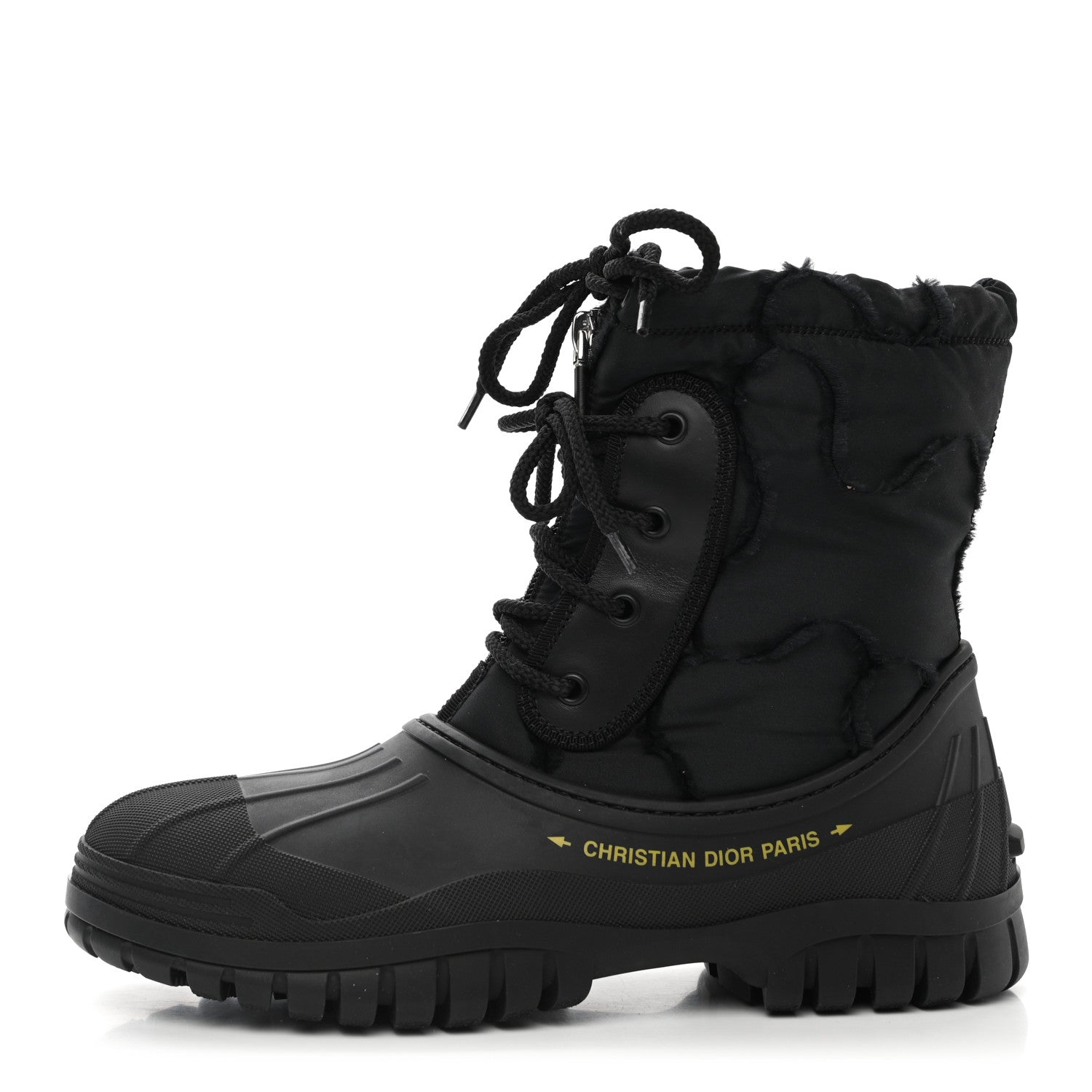 Christian Dior Rubber Nylon D-Venture Boots 39 Black 1 of 8