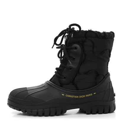 Christian Dior Rubber Nylon D-Venture Boots 39 Black 1 of 8