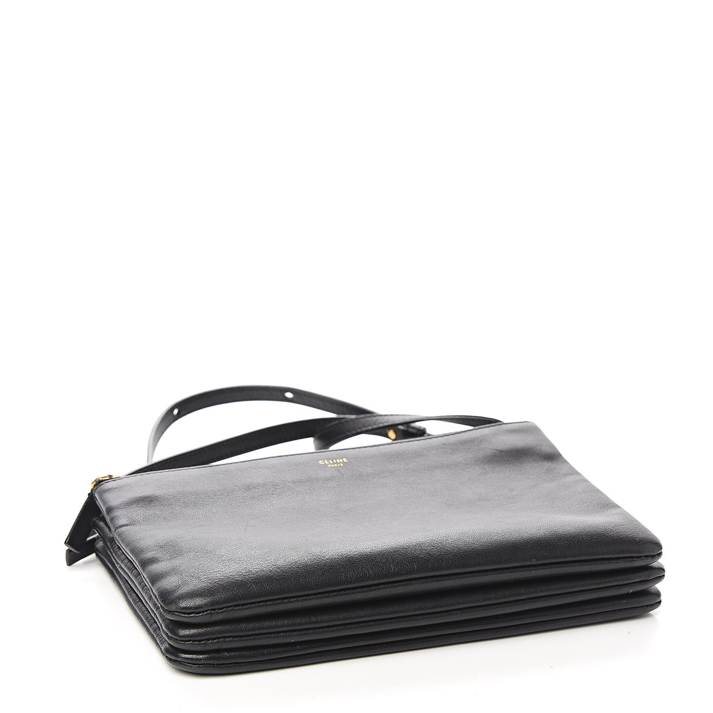 Lambskin Small Trio Crossbody Bag Black
