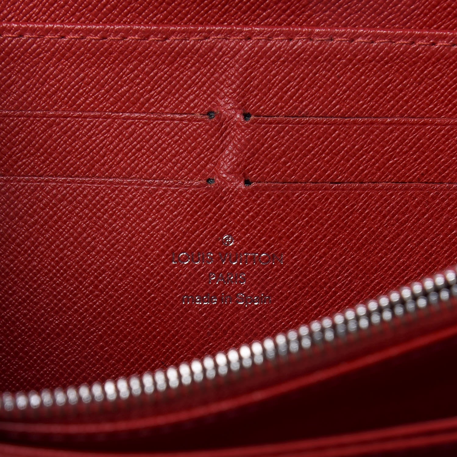 Louis Vuitton Epi Zippy Wallet Rubis 6 of 9