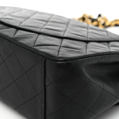 Chanel Lambskin Quilted XL Jumbo Single Flap Black 18 of 19