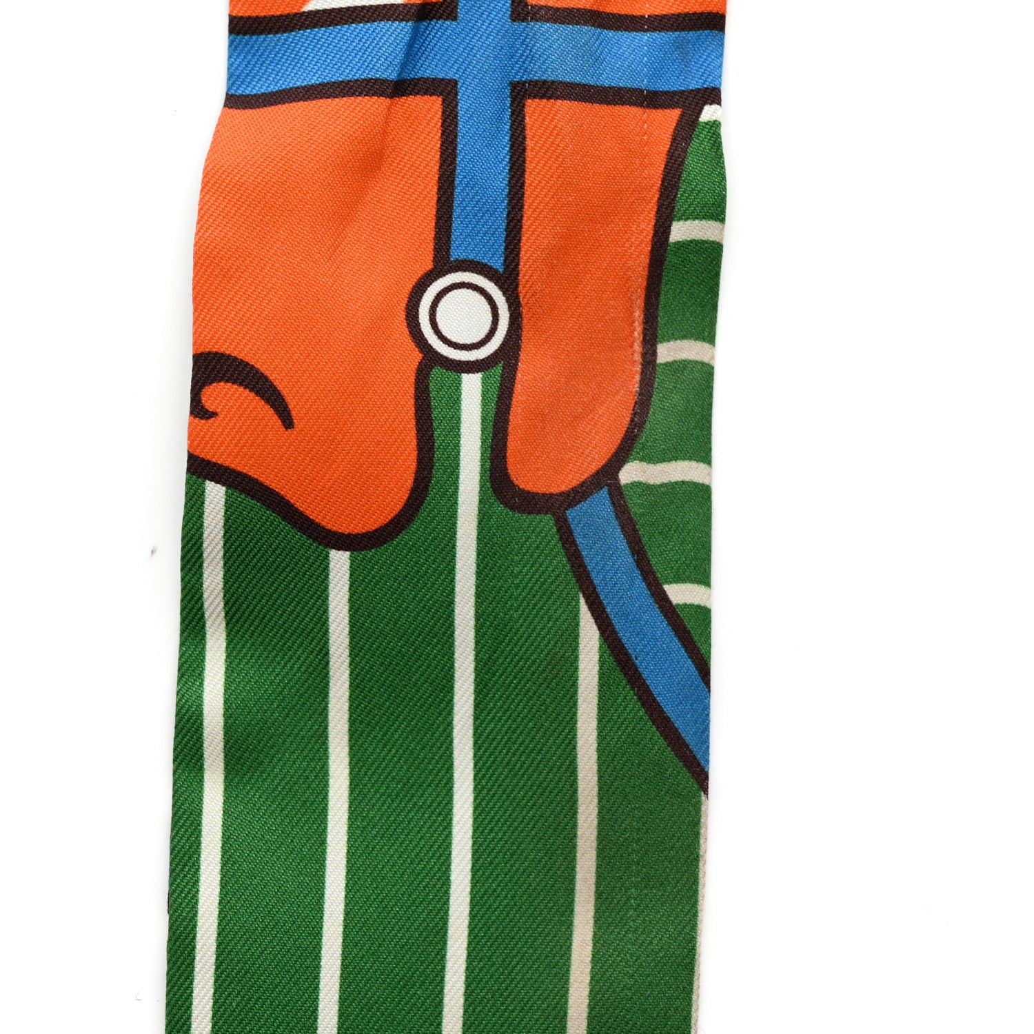 Hermes Twilly Scarf Orange Multicolor 14 of 17