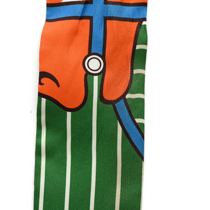 Hermes Twilly Scarf Orange Multicolor 14 of 17