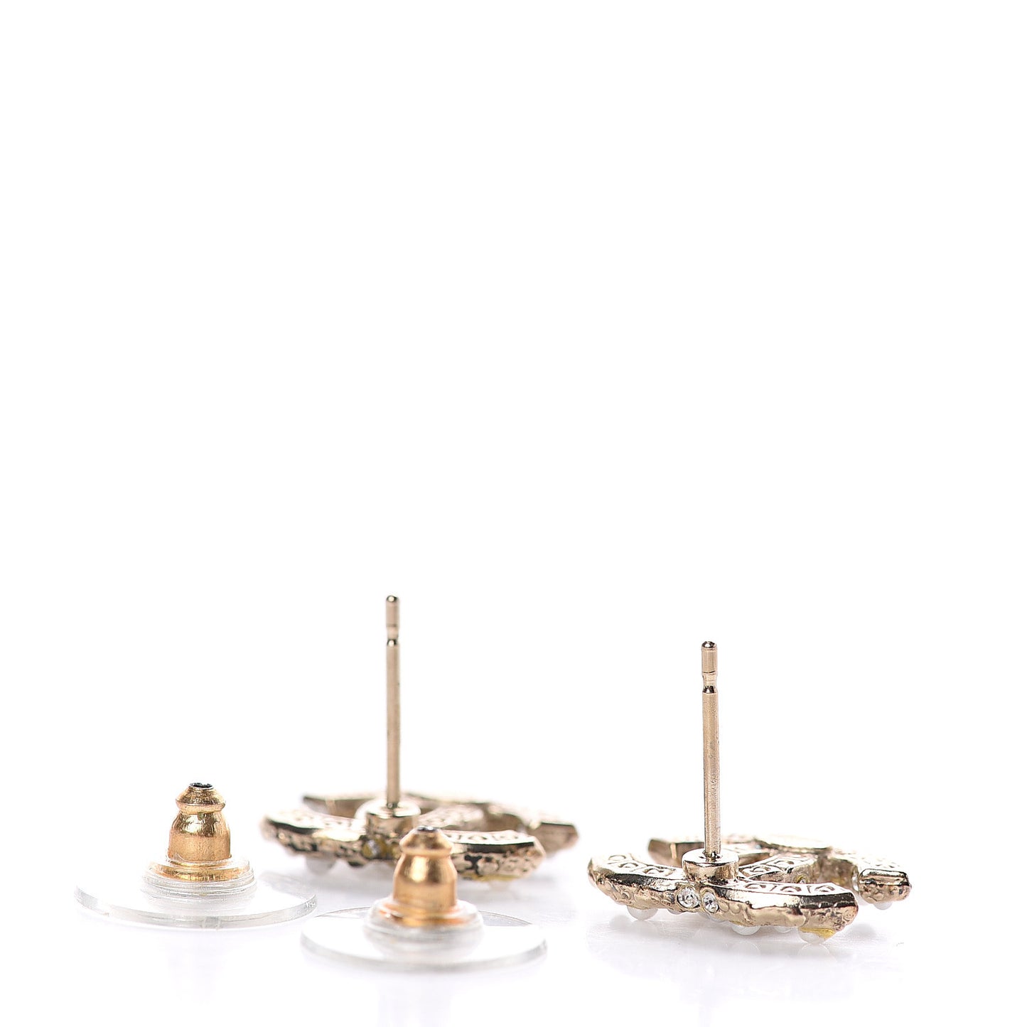 Pearl CC Earrings Gold