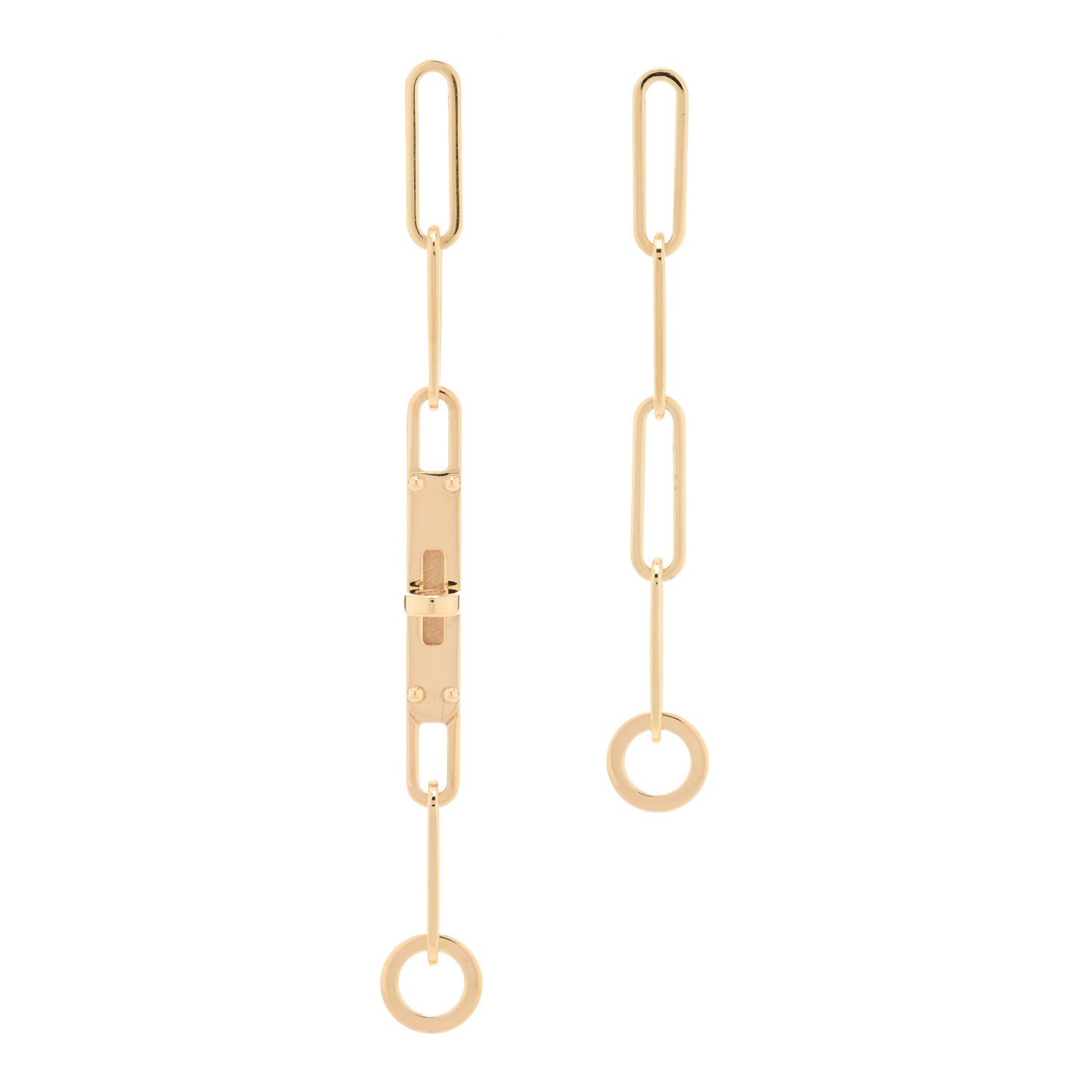 18K Yellow Gold TPM Kelly Chaine Earrings