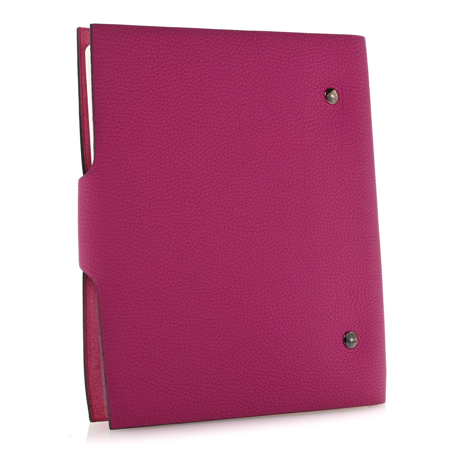 Hermes Togo Ulysse MM Notebook Cover Rose Pourpre 3 of 11