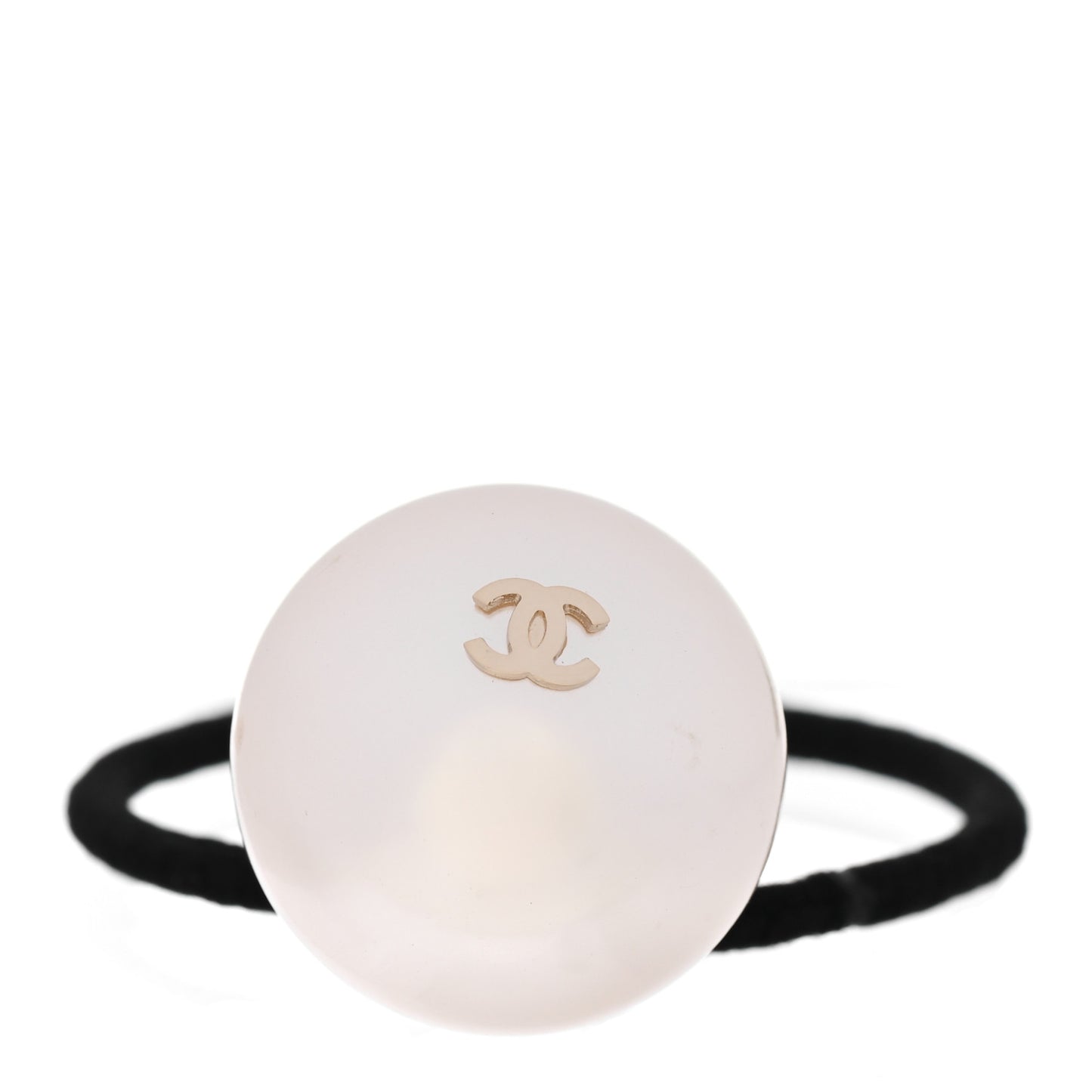 Pearl CC Hair Tie Black White