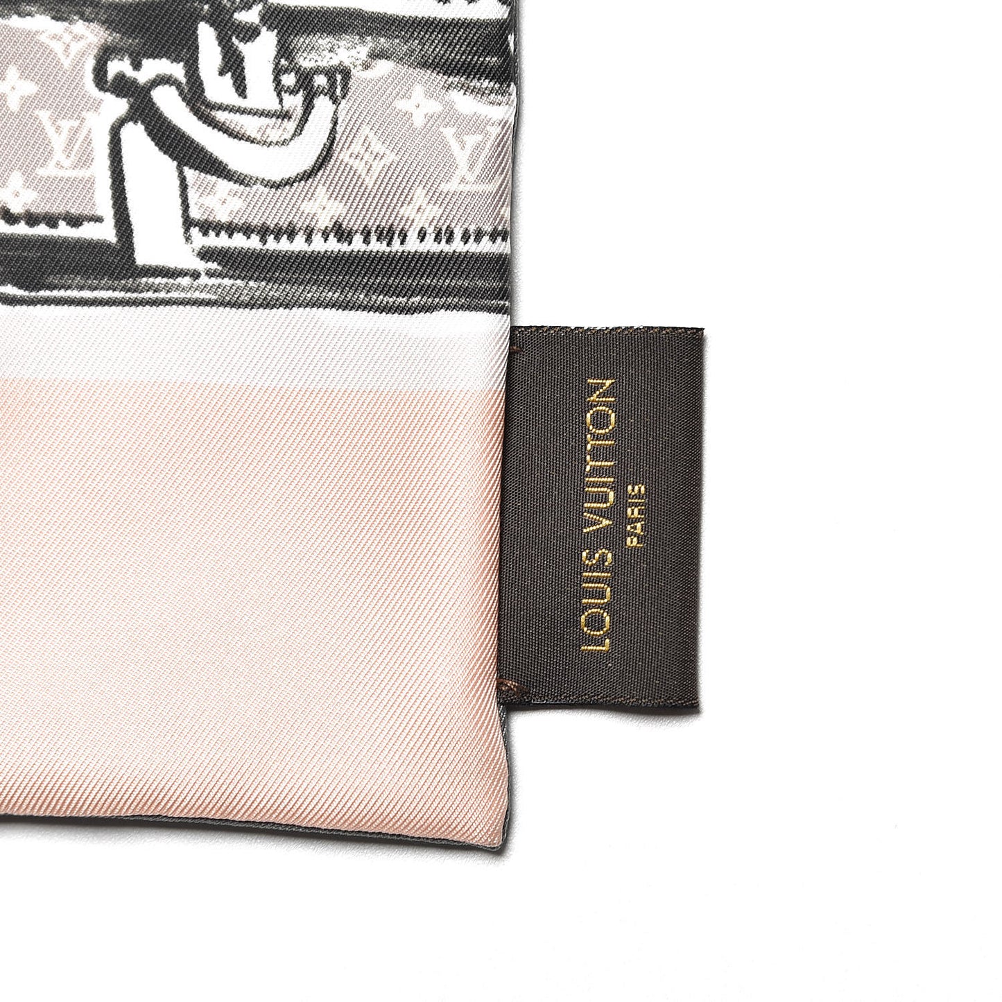 Silk Monogram Trunks Bandeau Rose Poudre