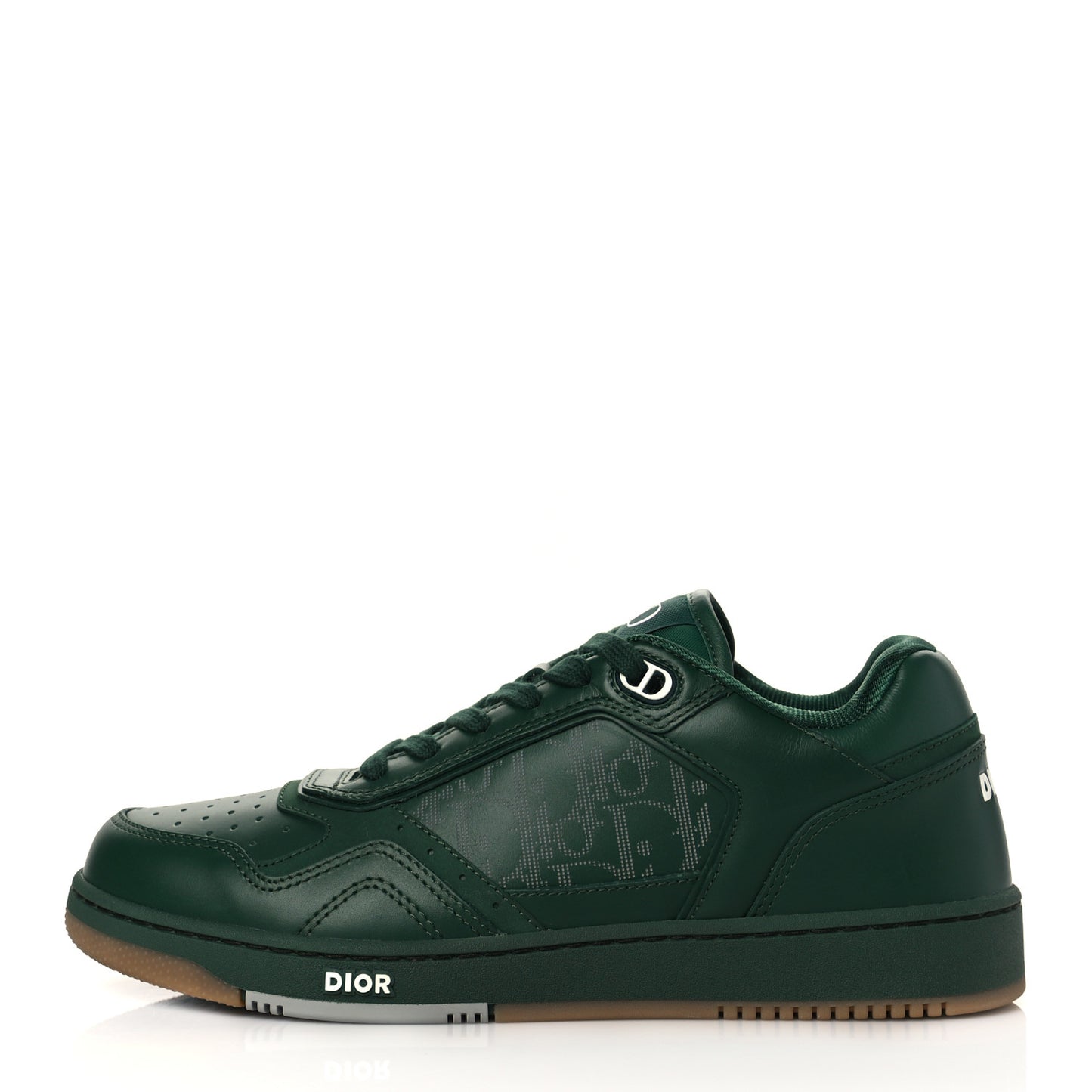 Smooth Calfskin Oblique Galaxy Mens B27 Low Top Sneakers 41 Green Beige