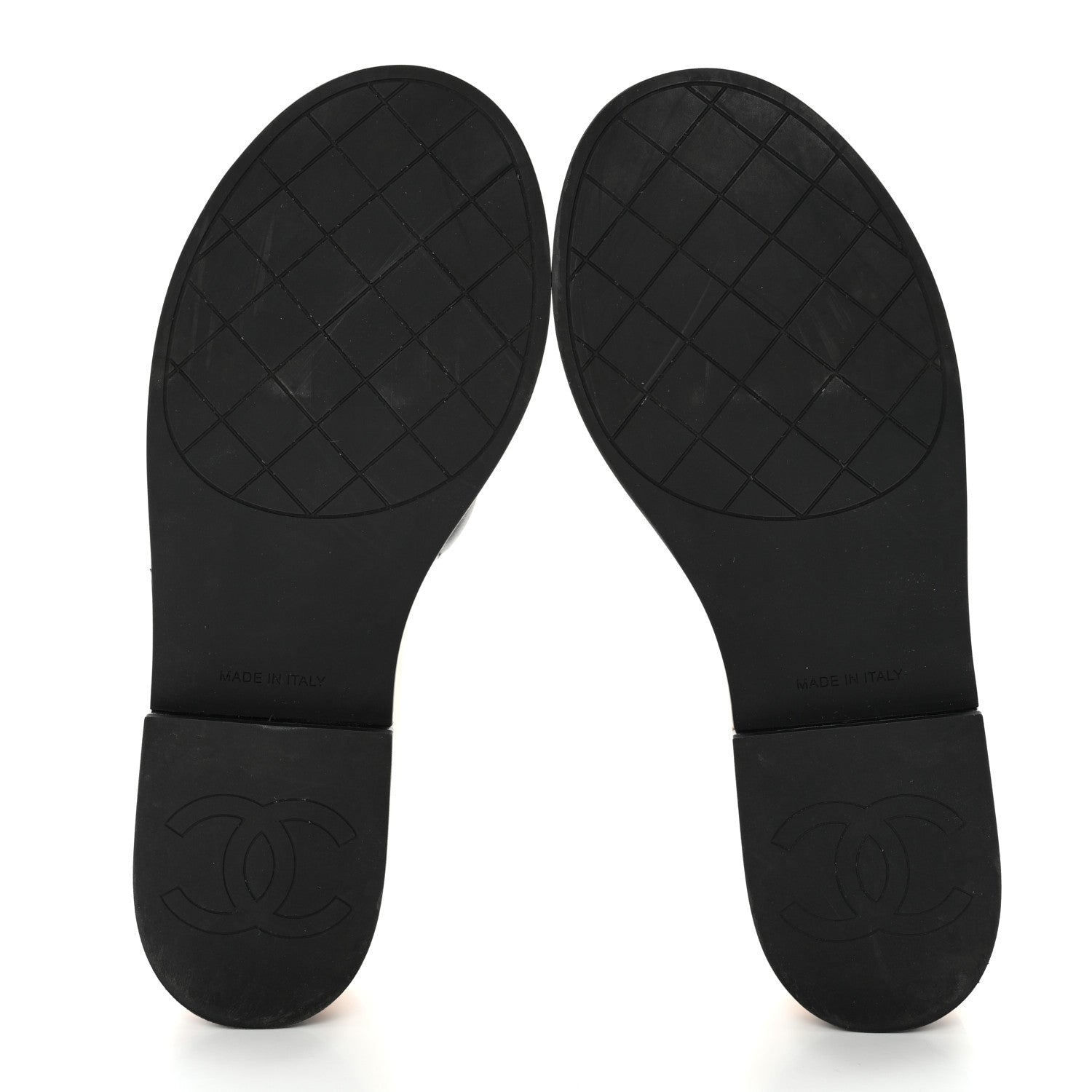 Chanel Lambskin Quilted CC Wedge Sandals 38 Black 5 of 13