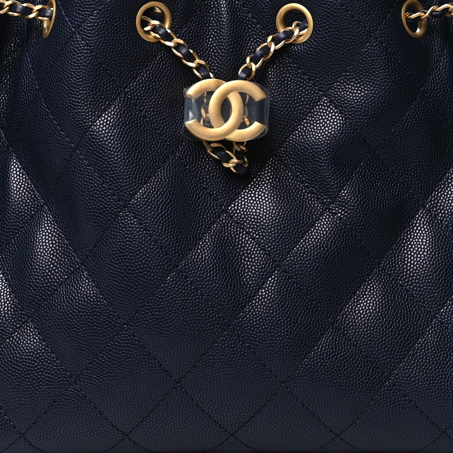 Chanel Caviar Quilted Small Chanel 25 Handbag Dark Navy 1662076