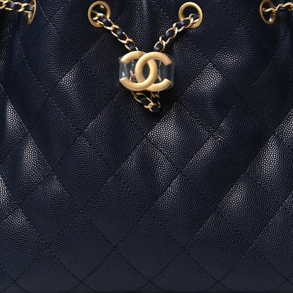 Chanel Caviar Quilted Small Chanel 25 Handbag Dark Navy 8 of 11
