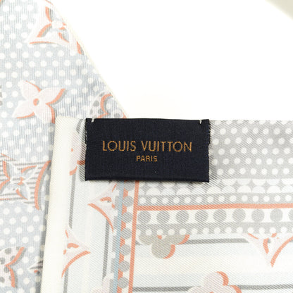 Louis Vuitton Silk Monodots Bandeau Light Blue 3 of 4