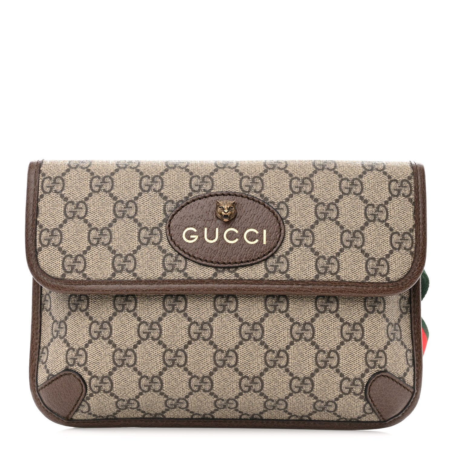 Gucci GG Supreme Monogram Neo Vintage Web Belt Bag Brown 1 of 10