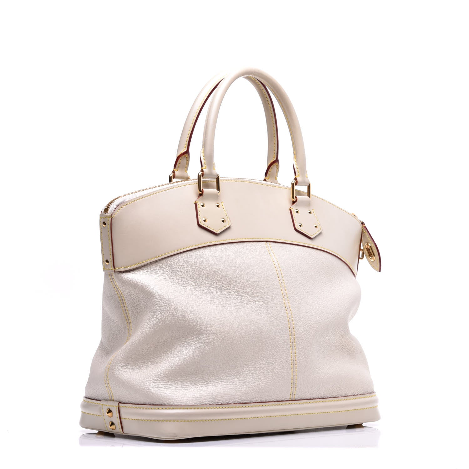 Louis Vuitton Suhali Lockit MM White 3 of 9