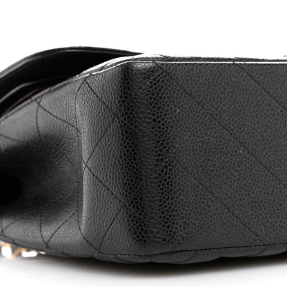 Chanel Caviar Quilted Jumbo Double Flap Black 9 of 12