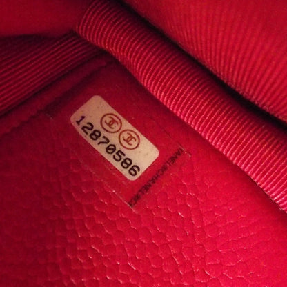 Chanel Caviar Wallet on Chain Fuchsia 9 of 10