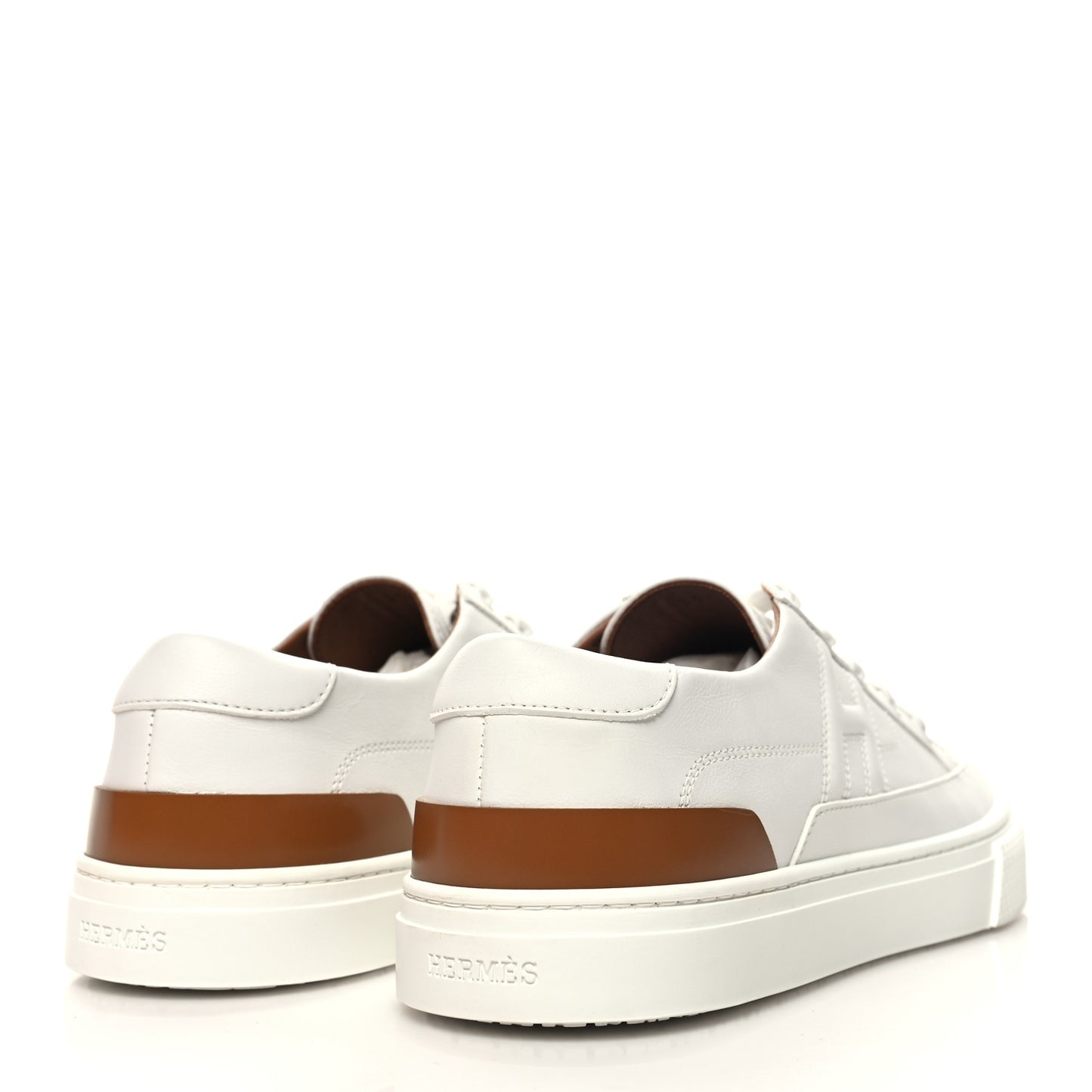 Calfskin Deep Sneakers 39.5 White Naturel