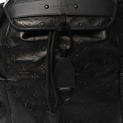 Louis Vuitton Calfskin Monogram Shadow Discovery Backpack Black 7 of 9