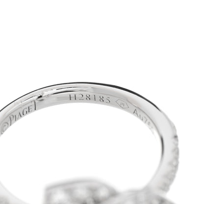 Piaget 18K White Gold Diamond Rose Ring 49 4.75 6 of 6