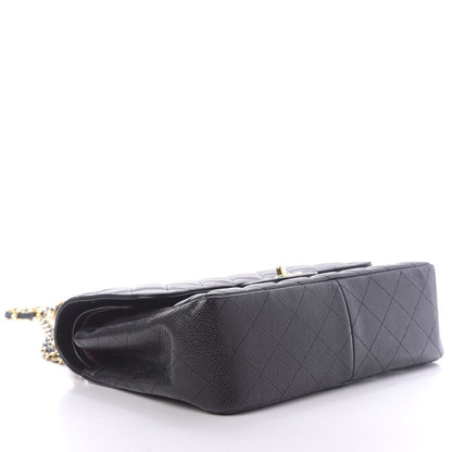 Chanel Caviar Quilted Jumbo Double Flap Black 4 of 12