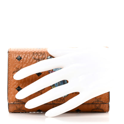 MCM Visetos Rabbit Tri-Fold Wallet Cognac 2 of 13