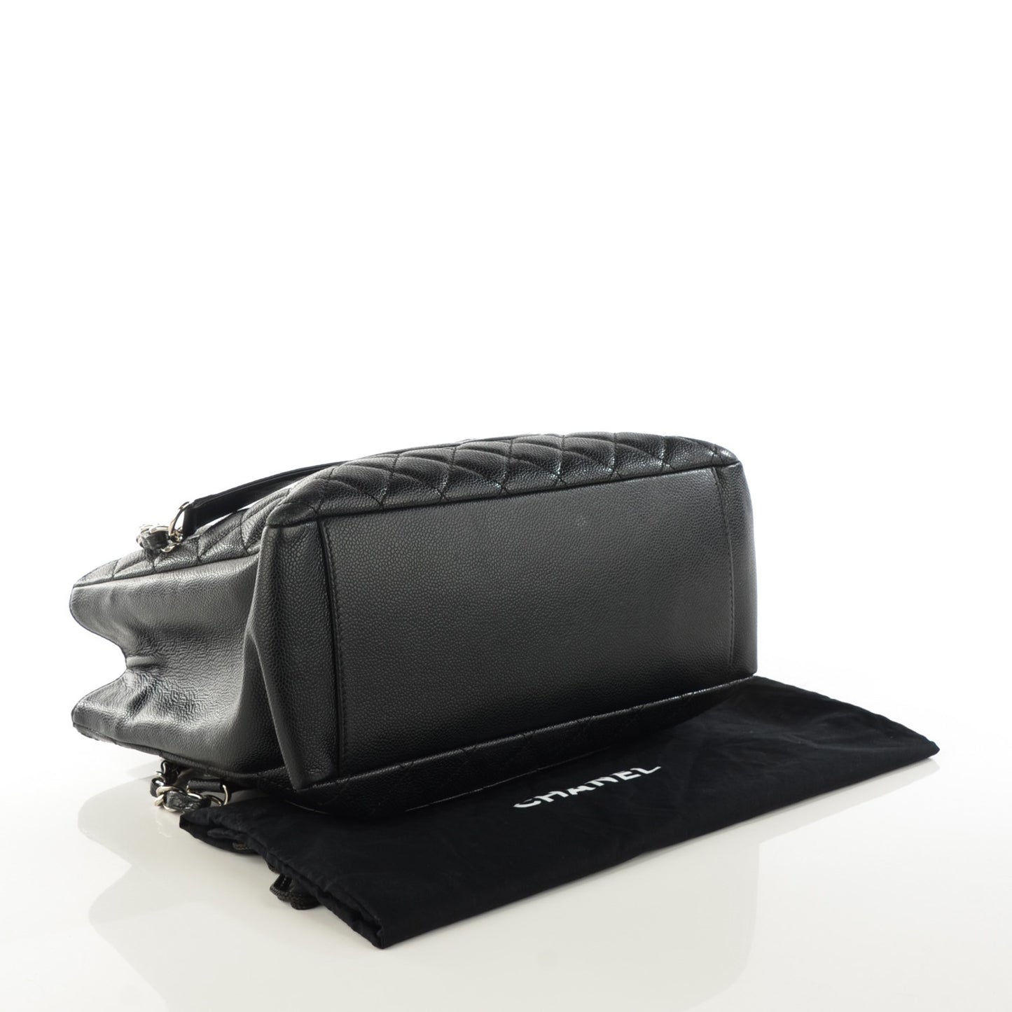 Caviar Quilted Grand Shopping Tote GST Black