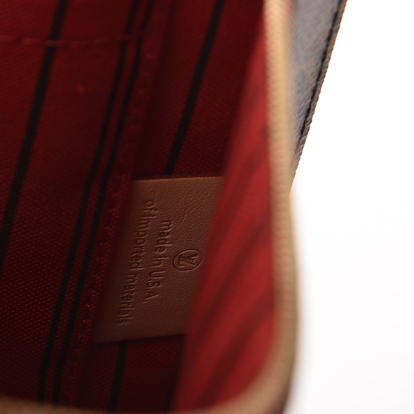 Monogram Neverfull MM GM Pochette Cherry