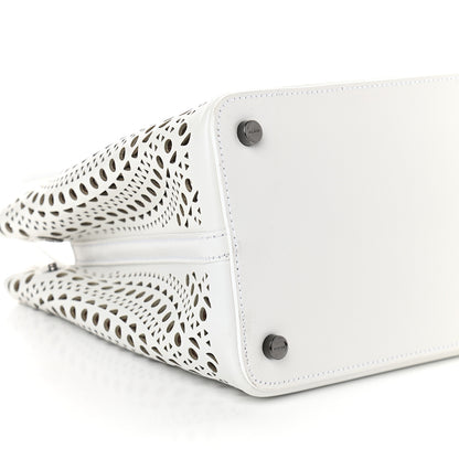 Alaia Calfskin Vienne Mina 25 Bag White 8 of 9