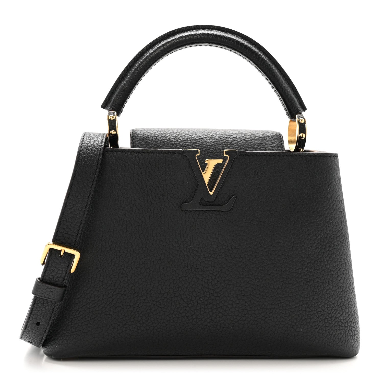 Louis Vuitton Taurillon Capucines BB Black 1 of 9