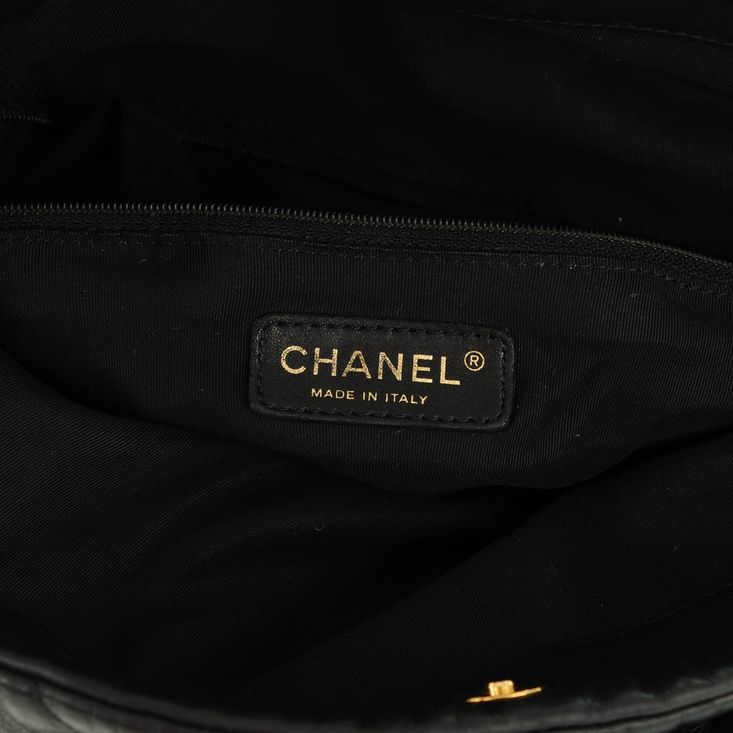 Chanel Calfskin Quilted Large Chain Me Hobo Black 6 of 7