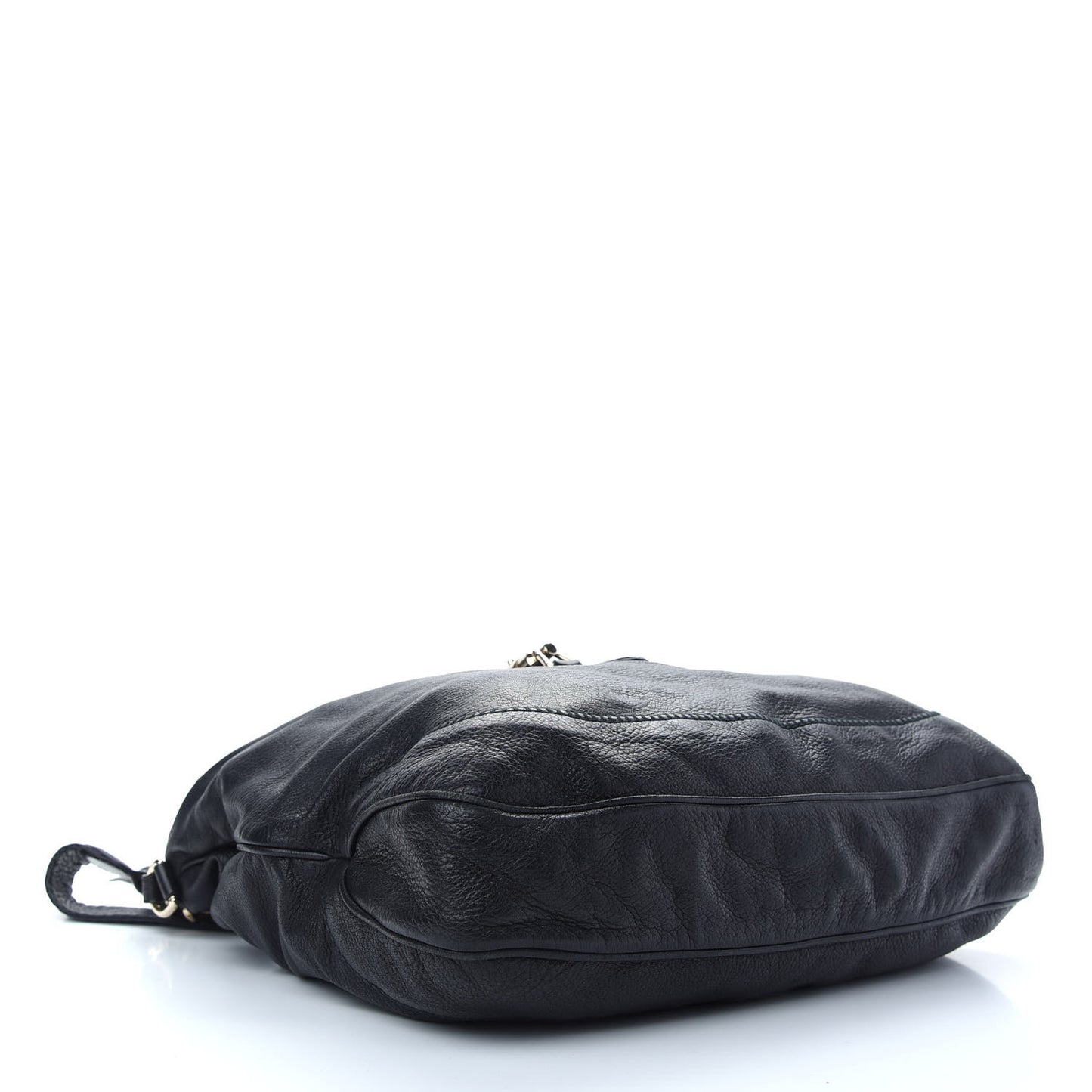 Calfskin Large New Jackie Shoulder Bag Black