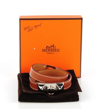 Hermes Barenia Rivale Double Tour XS Bracelet Fauve 8 of 8