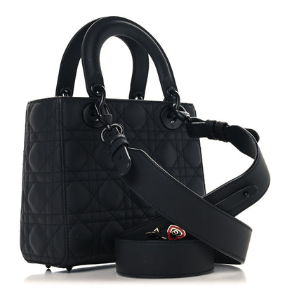 Christian Dior Ultra Matte Calfskin Cannage Small My ABCDior Lady Dior Black 3 of 11