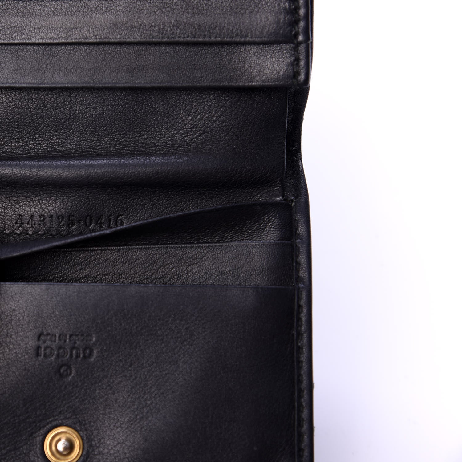 Gucci Calfskin Matelasse GG Marmont Card Case Black 7 of 7